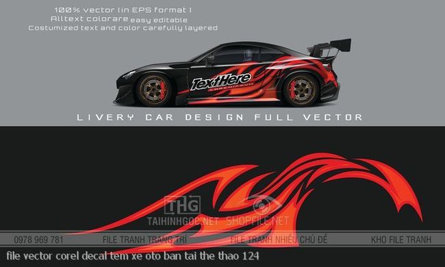 file vector corel decal tem xe oto ban tai the thao 124