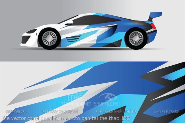file vector corel decal tem xe oto ban tai the thao 132