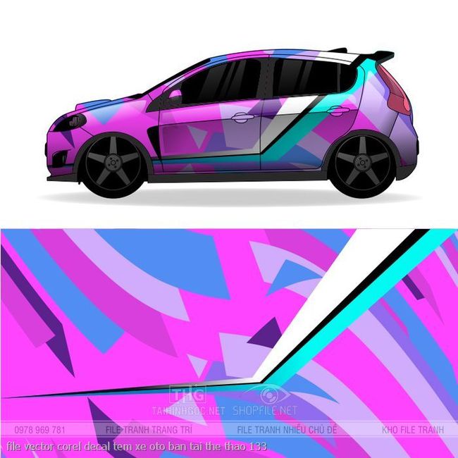 file vector corel decal tem xe oto ban tai the thao 133