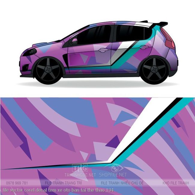 file vector corel decal tem xe oto ban tai the thao 134