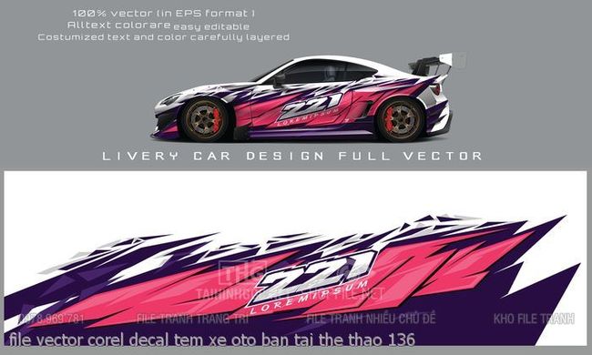 file vector corel decal tem xe oto ban tai the thao 136