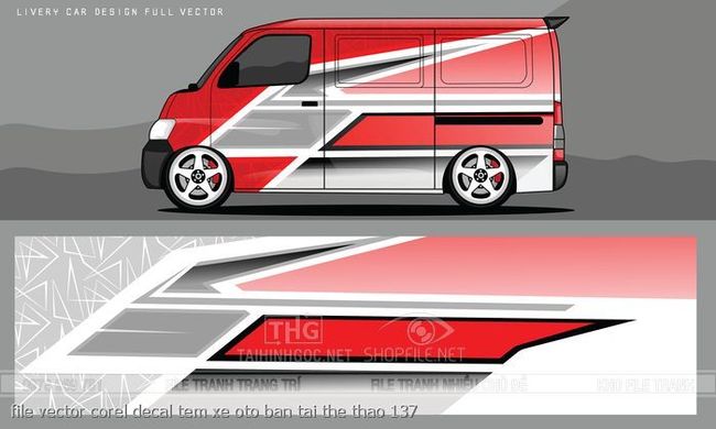 file vector corel decal tem xe oto ban tai the thao 137