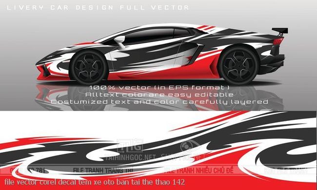 file vector corel decal tem xe oto ban tai the thao 142