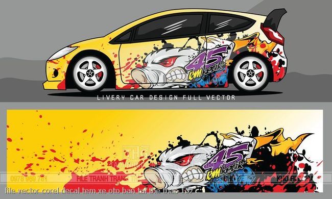 file vector corel decal tem xe oto ban tai the thao 157
