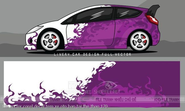 file vector corel decal tem xe oto ban tai the thao 170