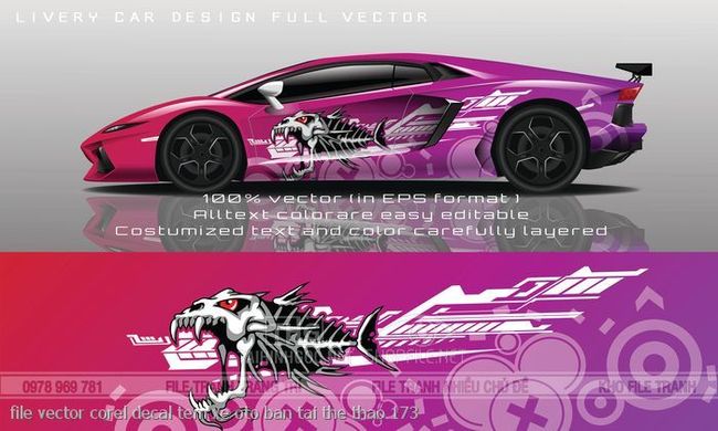 file vector corel decal tem xe oto ban tai the thao 173