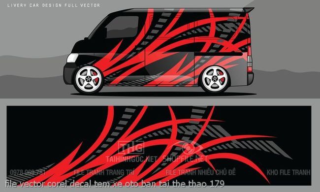 file vector corel decal tem xe oto ban tai the thao 179