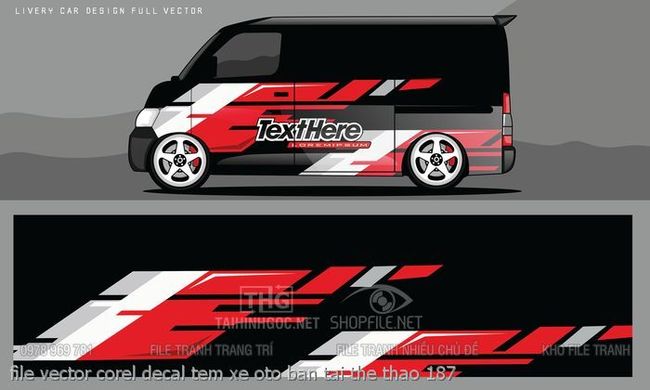 file vector corel decal tem xe oto ban tai the thao 187