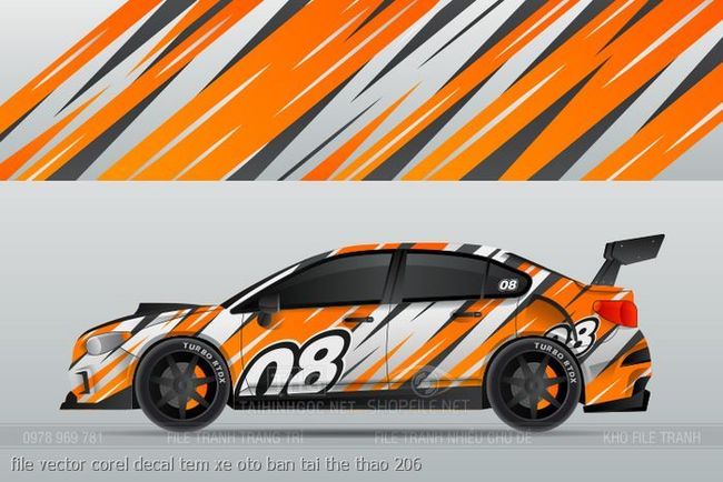file vector corel decal tem xe oto ban tai the thao 206