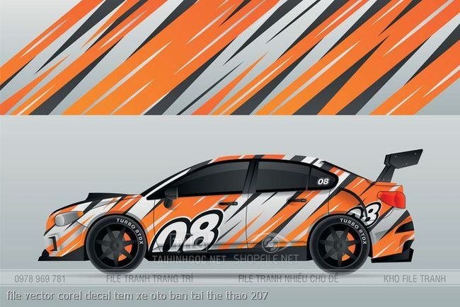 file vector corel decal tem xe oto ban tai the thao 207