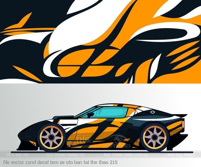 file vector corel decal tem xe oto ban tai the thao 210