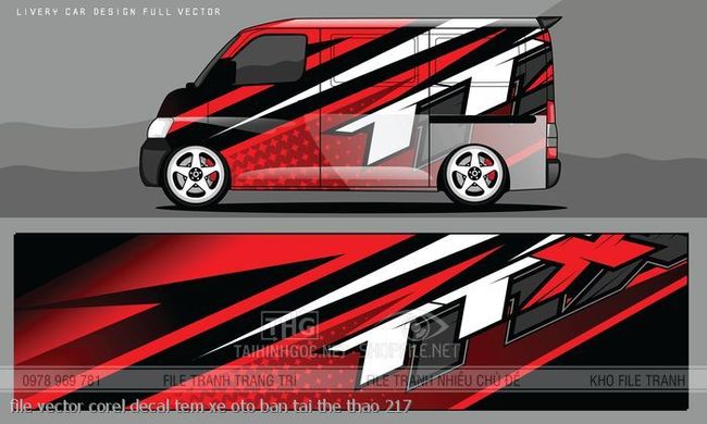 file vector corel decal tem xe oto ban tai the thao 217