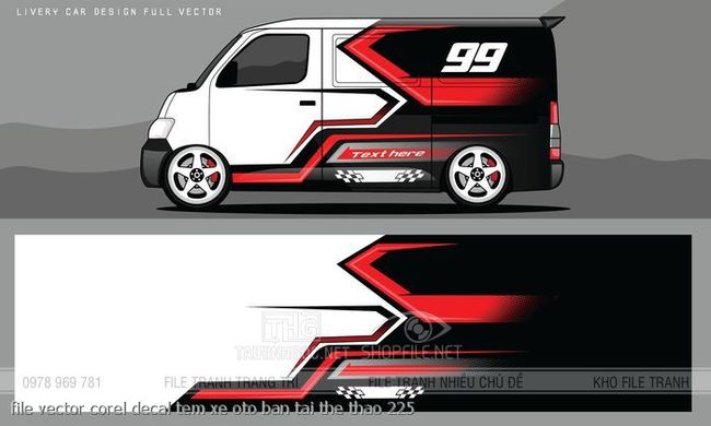 file vector corel decal tem xe oto ban tai the thao 225