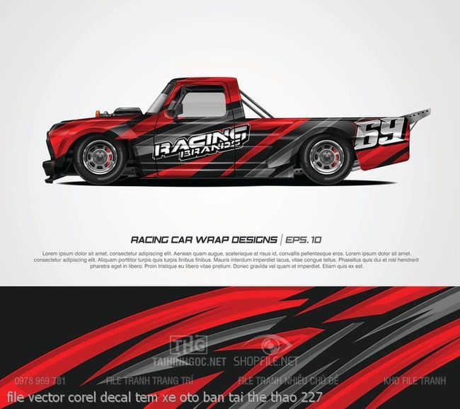file vector corel decal tem xe oto ban tai the thao 227