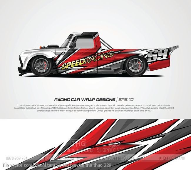 file vector corel decal tem xe oto ban tai the thao 229