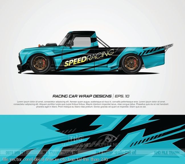 file vector corel decal tem xe oto ban tai the thao 230