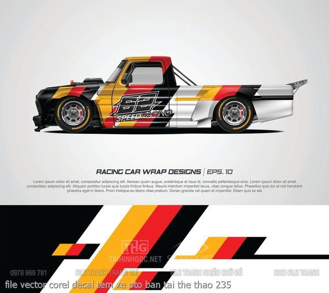 file vector corel decal tem xe oto ban tai the thao 235