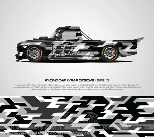 file vector corel decal tem xe oto ban tai the thao 237