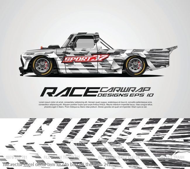 file vector corel decal tem xe oto ban tai the thao 241