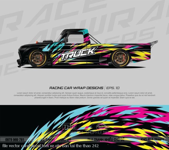 file vector corel decal tem xe oto ban tai the thao 242
