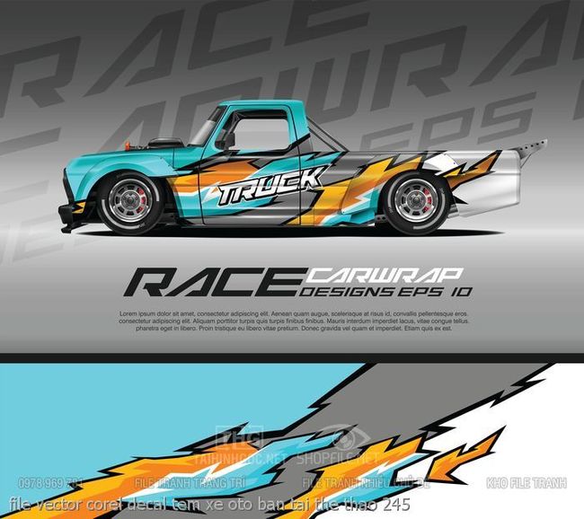 file vector corel decal tem xe oto ban tai the thao 245