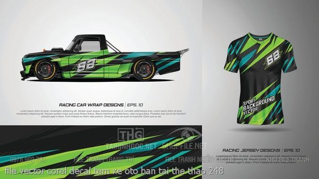 file vector corel decal tem xe oto ban tai the thao 248