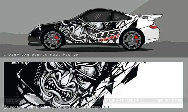 file vector corel decal tem xe oto ban tai the thao 251