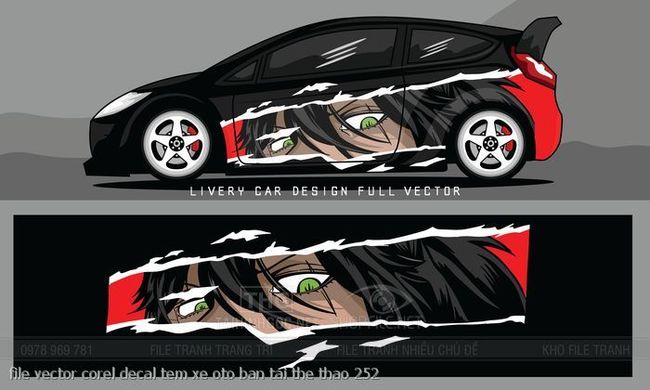 file vector corel decal tem xe oto ban tai the thao 252