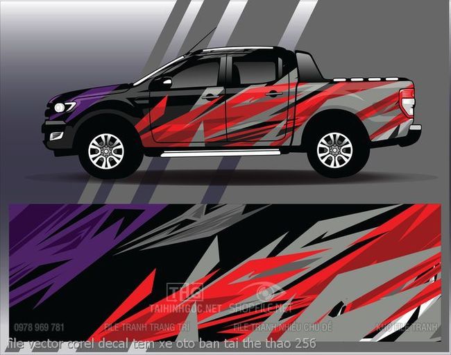 file vector corel decal tem xe oto ban tai the thao 256