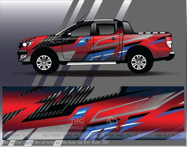 file vector corel decal tem xe oto ban tai the thao 280