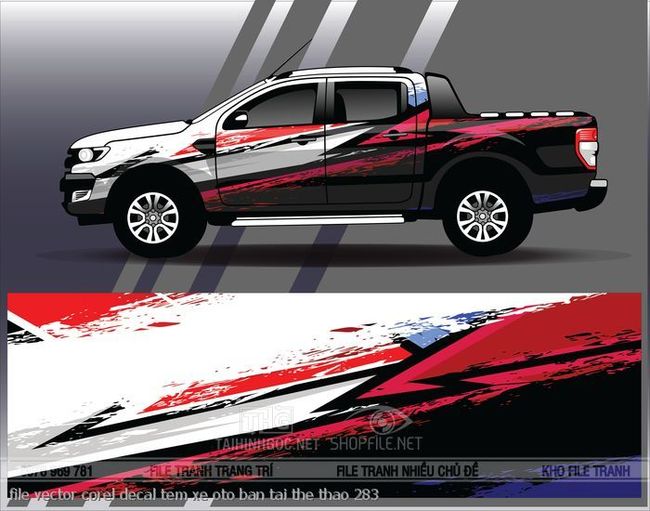 file vector corel decal tem xe oto ban tai the thao 283