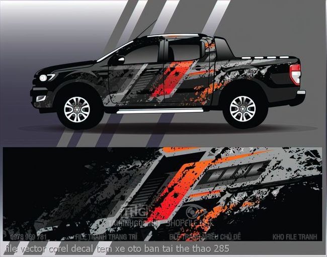 file vector corel decal tem xe oto ban tai the thao 285