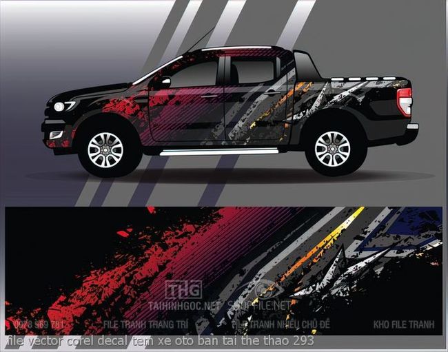 file vector corel decal tem xe oto ban tai the thao 293