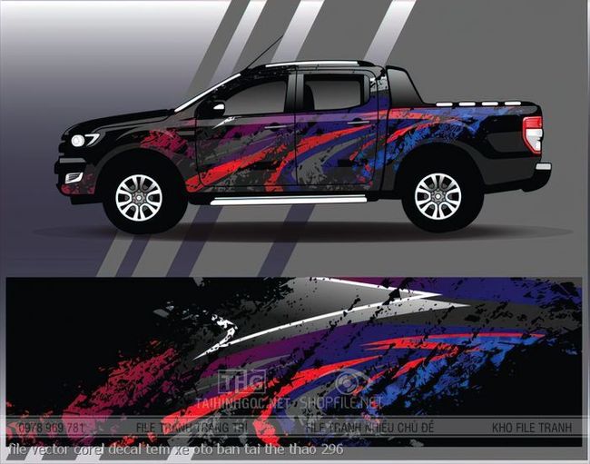 file vector corel decal tem xe oto ban tai the thao 296