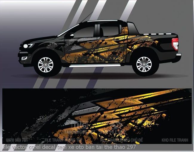 file vector corel decal tem xe oto ban tai the thao 297