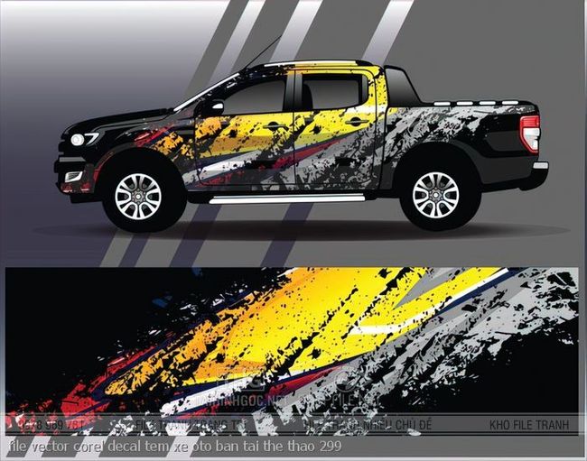 file vector corel decal tem xe oto ban tai the thao 299