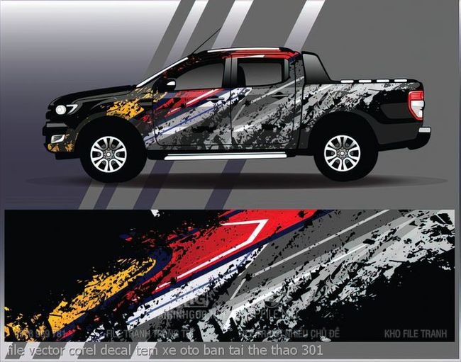 file vector corel decal tem xe oto ban tai the thao 301