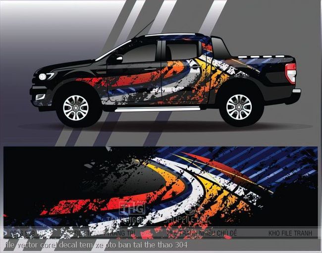 file vector corel decal tem xe oto ban tai the thao 304