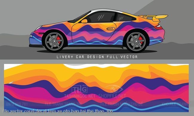 file vector corel decal tem xe oto ban tai the thao 306