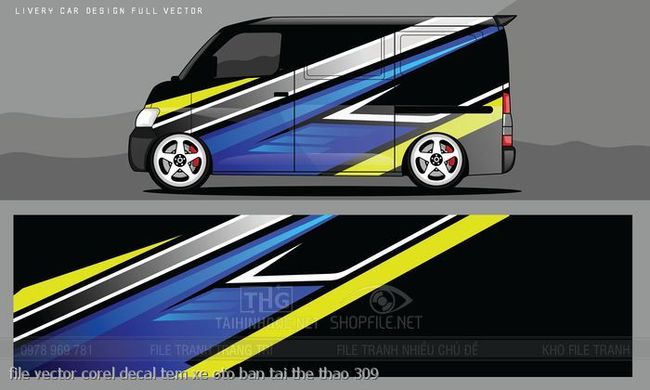 file vector corel decal tem xe oto ban tai the thao 309