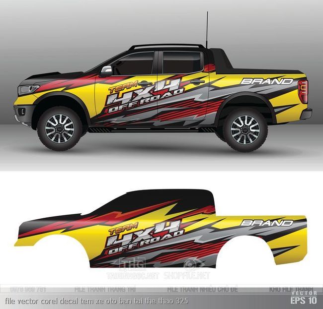 file vector corel decal tem xe oto ban tai the thao 325