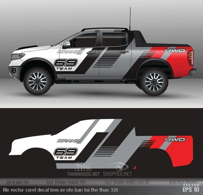file vector corel decal tem xe oto ban tai the thao 326