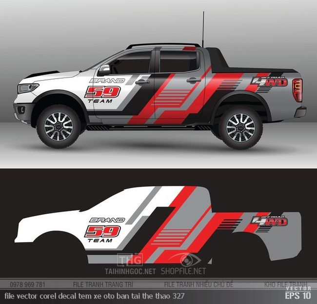 file vector corel decal tem xe oto ban tai the thao 327
