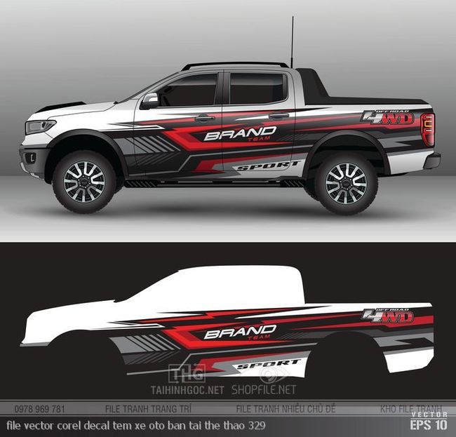 file vector corel decal tem xe oto ban tai the thao 329