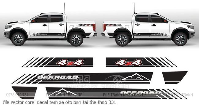 file vector corel decal tem xe oto ban tai the thao 331