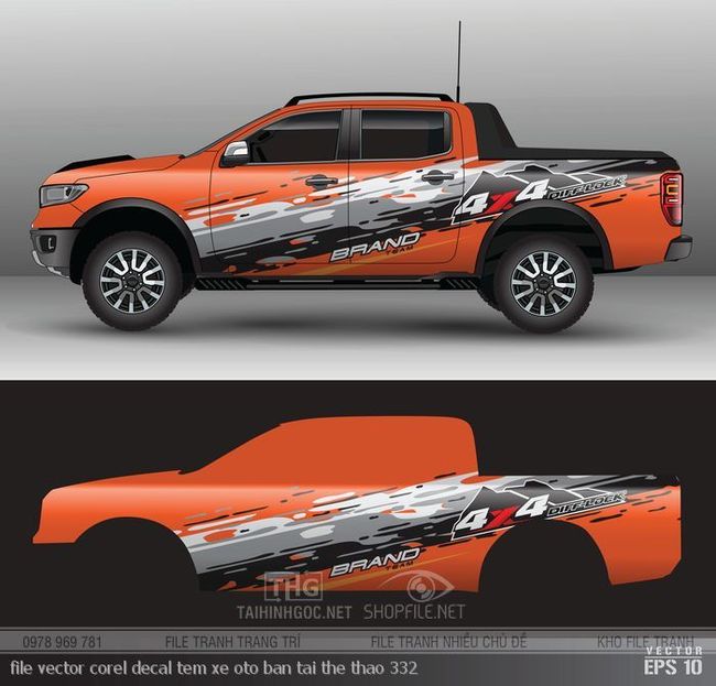 file vector corel decal tem xe oto ban tai the thao 332