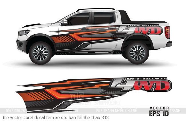 file vector corel decal tem xe oto ban tai the thao 343