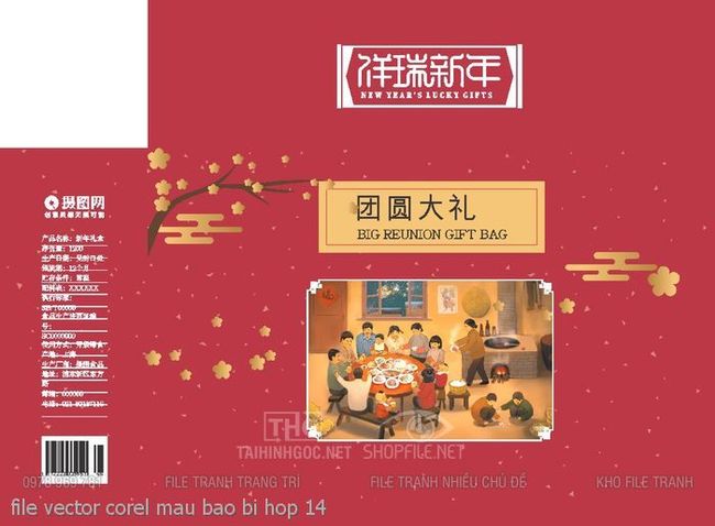 file vector corel mau bao bi hop 14