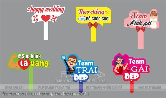 file vector corel mau hashtag cam tay dam duoi 1