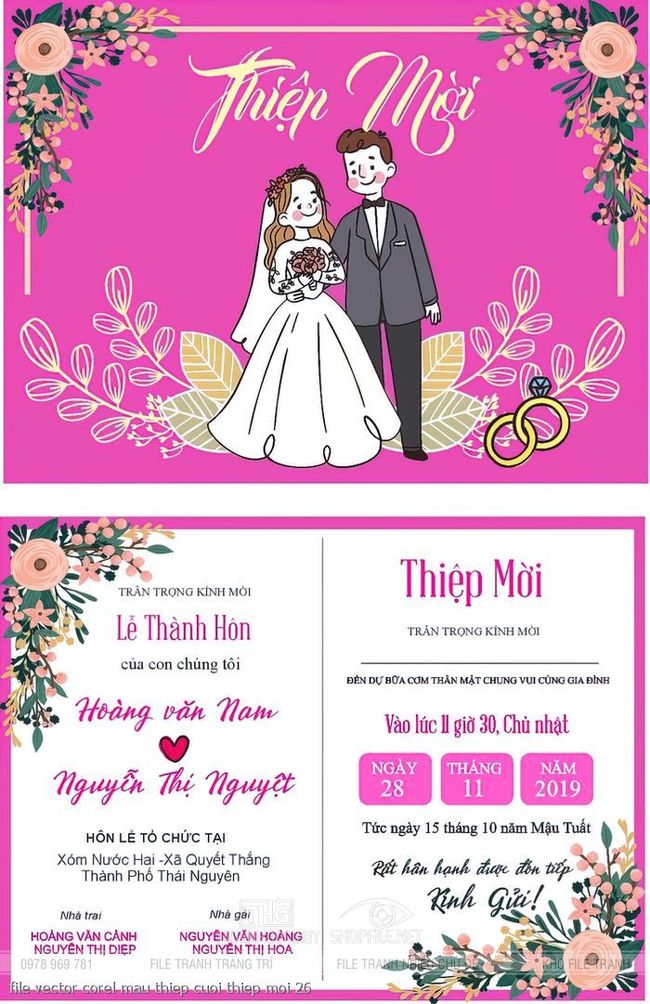 file vector corel mau thiep cuoi thiep moi 26